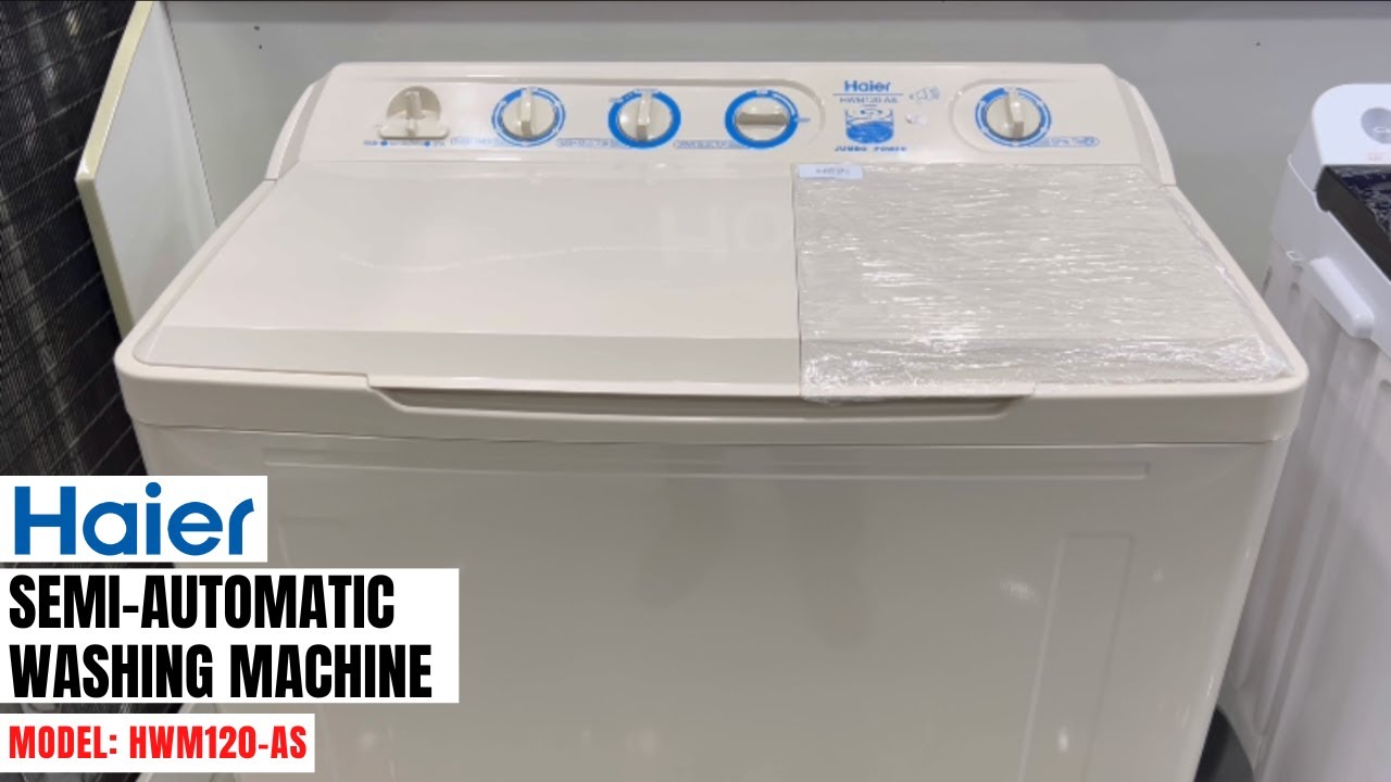 Haier HWM120-AS | The Powerhouse of Semi-automatic Washing