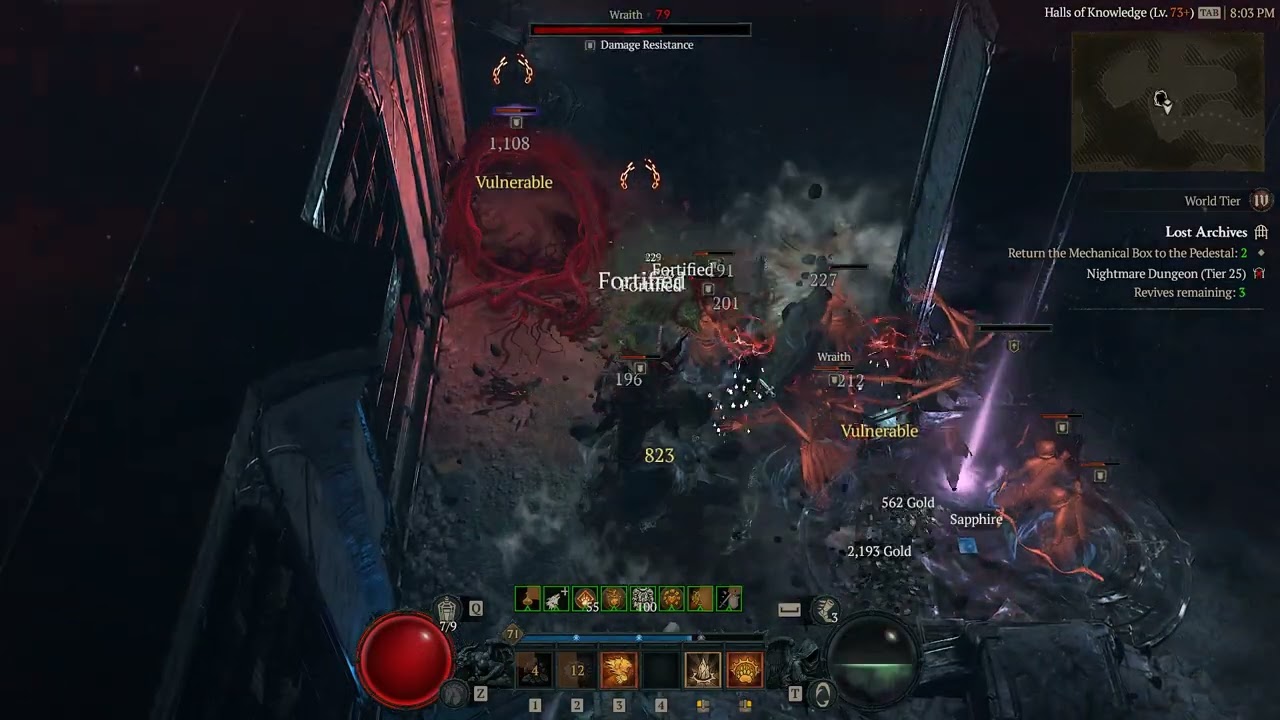 D4: Druid WT4 T25 Lost Archives Dungeon