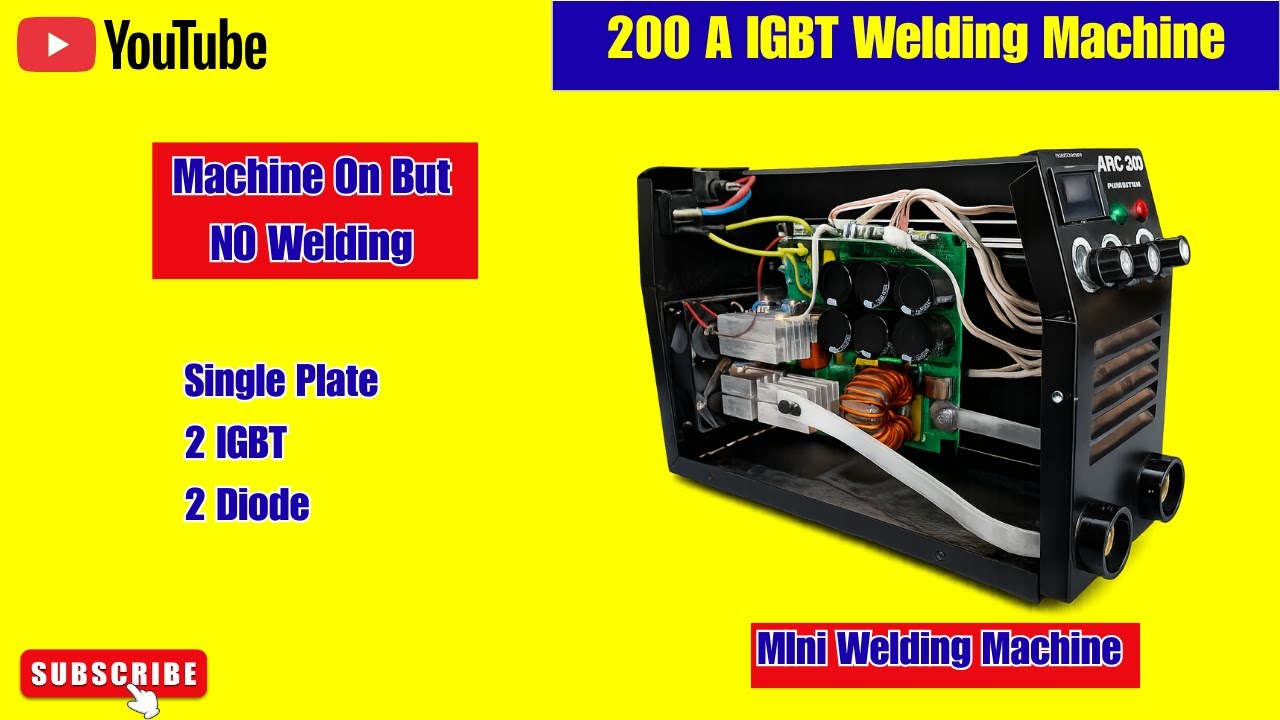 200A IGBT Welding Machine No Output Repair | Single Plate