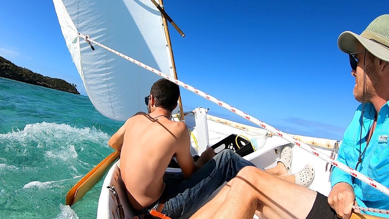 Island Foraging For Wild Coconuts By Sailing Dinghy | Sailboat Story 112