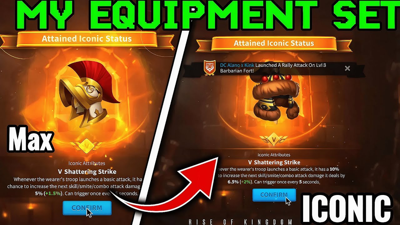 AWAKEN EQUIPMENT = GAME CHANGER?! 🔥  Rise of Kingdoms  | #gaming #rokwishes #f2p #riseofkingdom