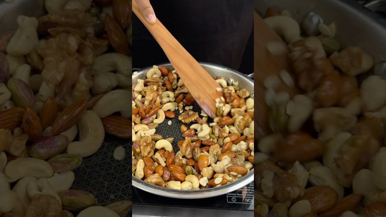 Healthy Dry Fruit Laddu ASMR #shorts #food #cooking #asmr #recipe #crunchytreats #winterspecial