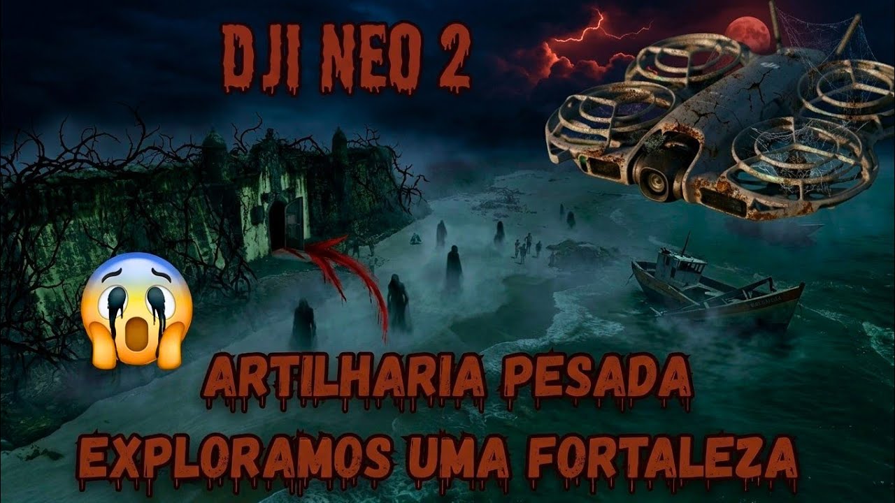 INVADIMOS uma Fortaleza de 1860 Com DRONE DJI NEO 2 na ILHA DO MEL  e mostramos a ARTILHARIA PESADA 