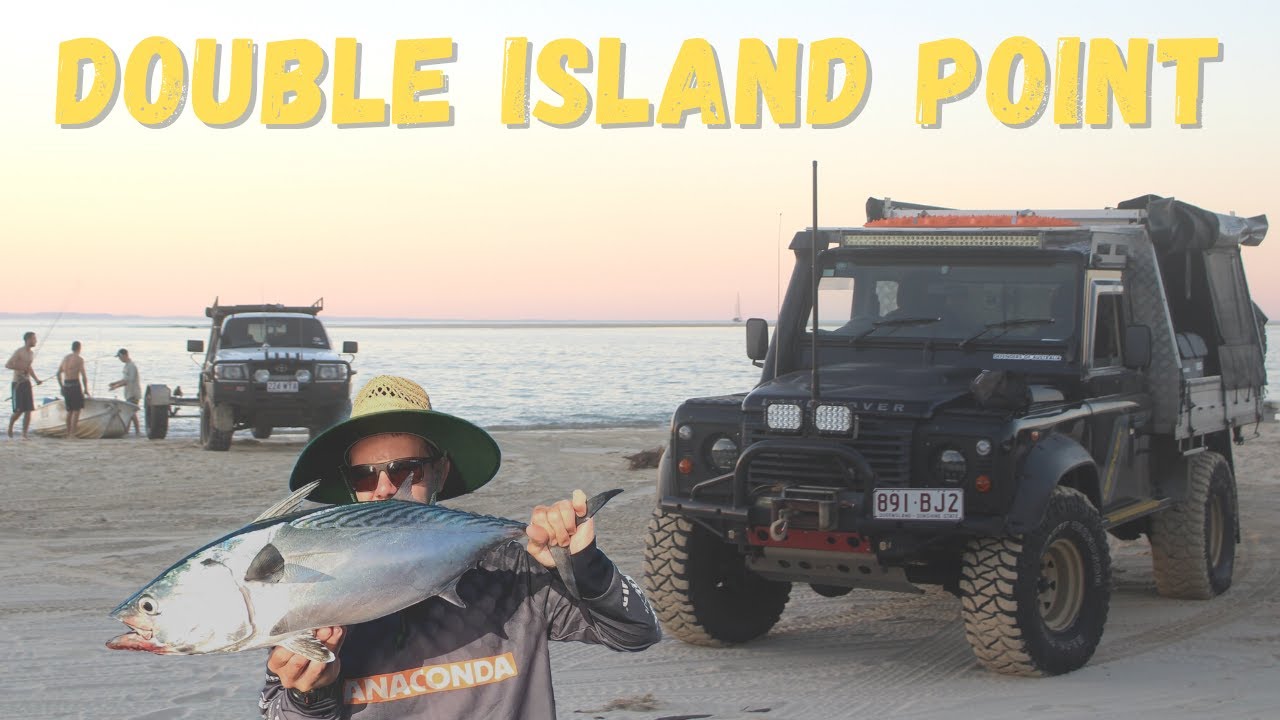 DOUBLE ISLAND POINT FISHING ADVENTURE | Beach driving with our boat and my new Land Rover Defender