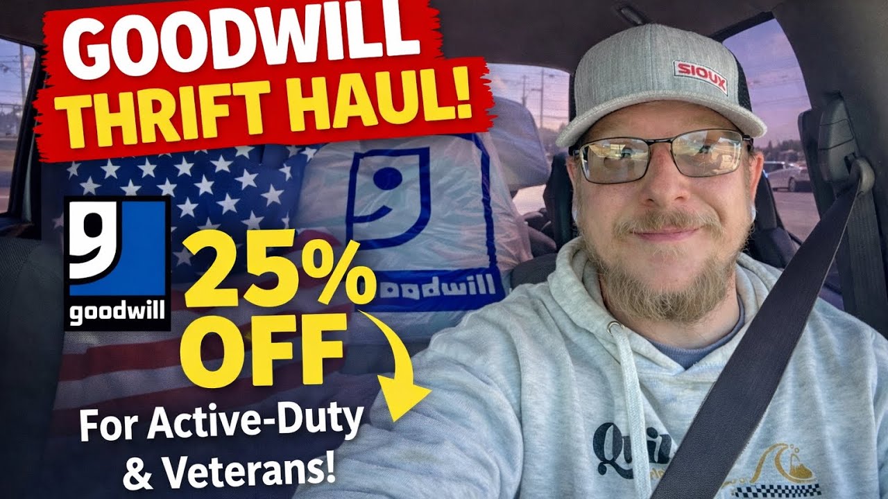 My Local Goodwill Brought Back Military Appreciation Day | Thrift Haul