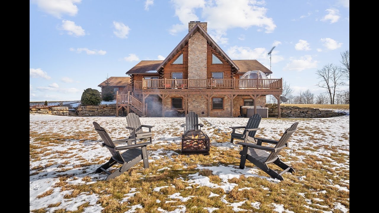Serenity Log House in Laurel Highlands PA