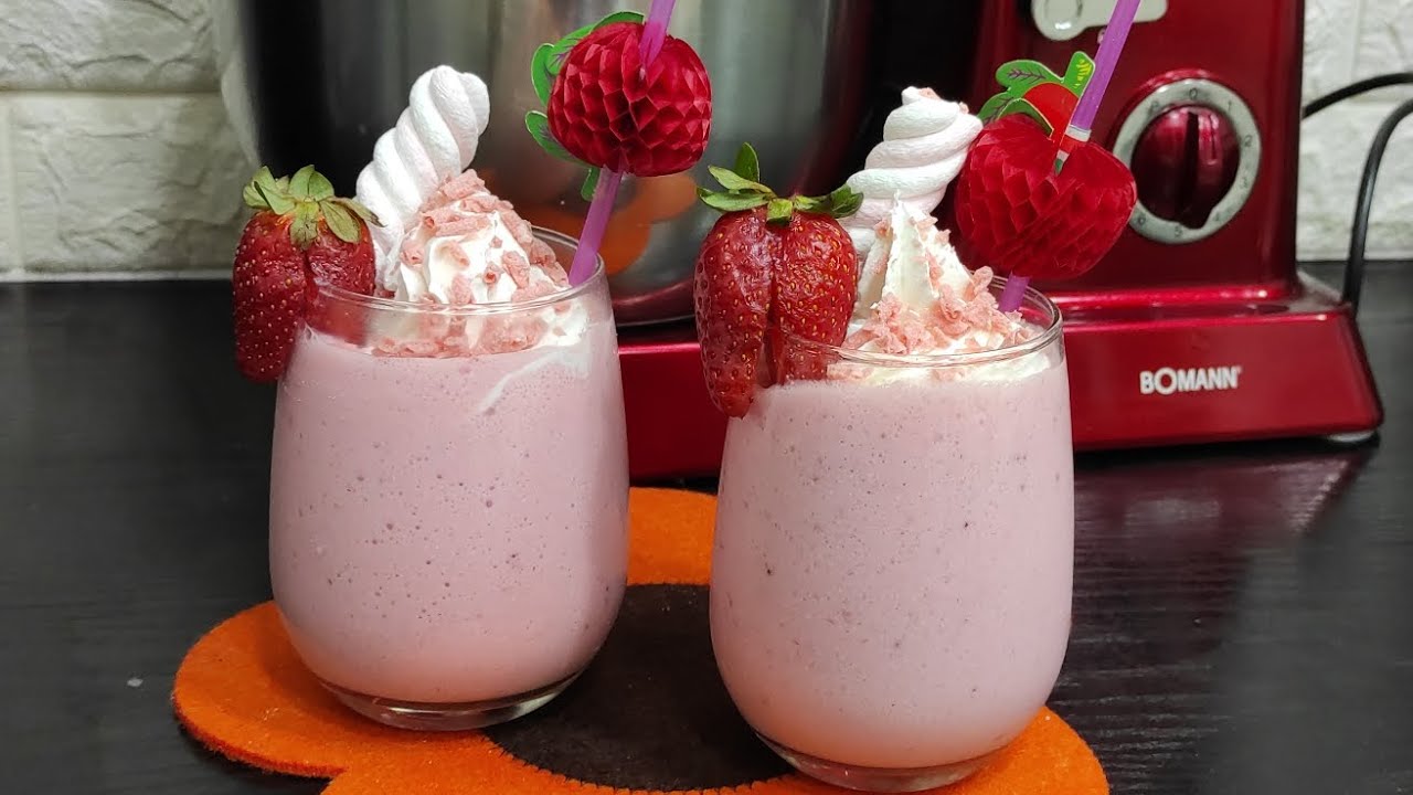 سموثي الفراولة 🍓