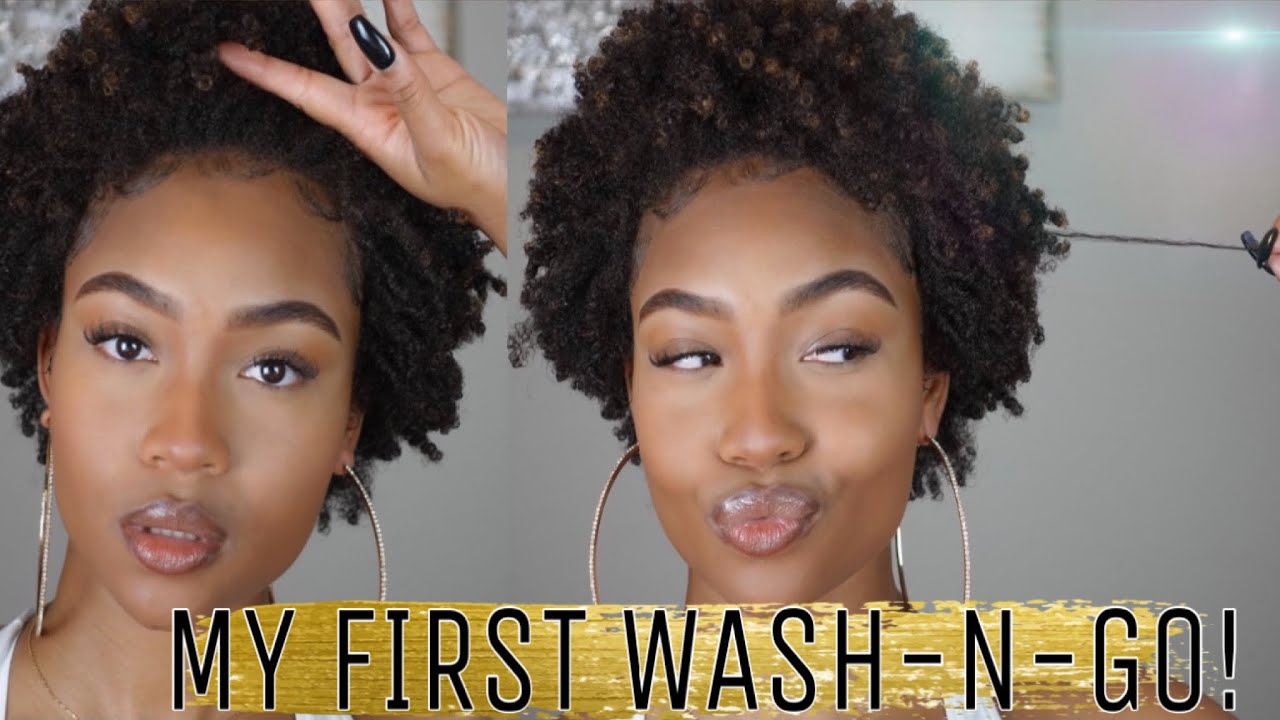 *HIGHLY REQUESTED* MY FIRST WASH-N-GO! 😲😍 | HOW TO | LENGTH CHECK | TYPE 4 | BELLA RINGS 💎
