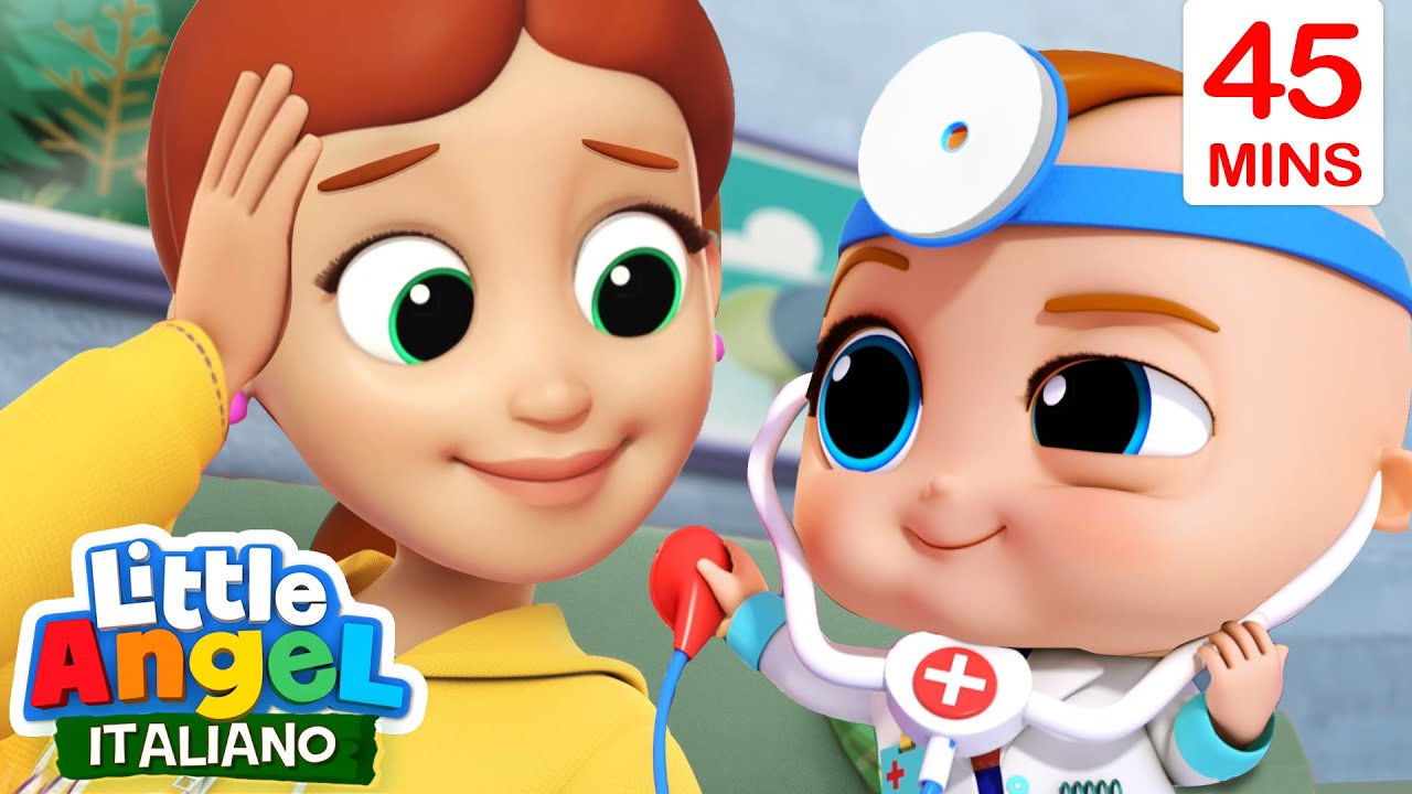 Gianni Piccino Gioca al Dottore 🙉❤️ Cartoni Animati con Gianni Piccino - Little Angel Italiano