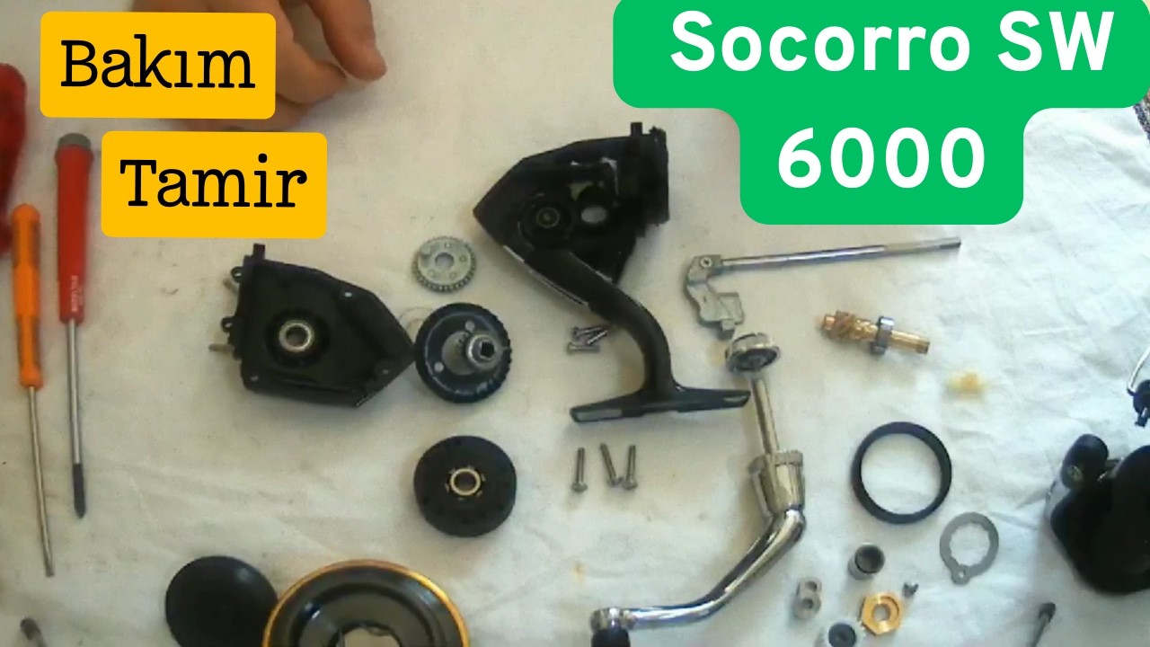 Shimano Socorro SW Olta Makinesi Bakım Tamir Fishing Reel Maintenance