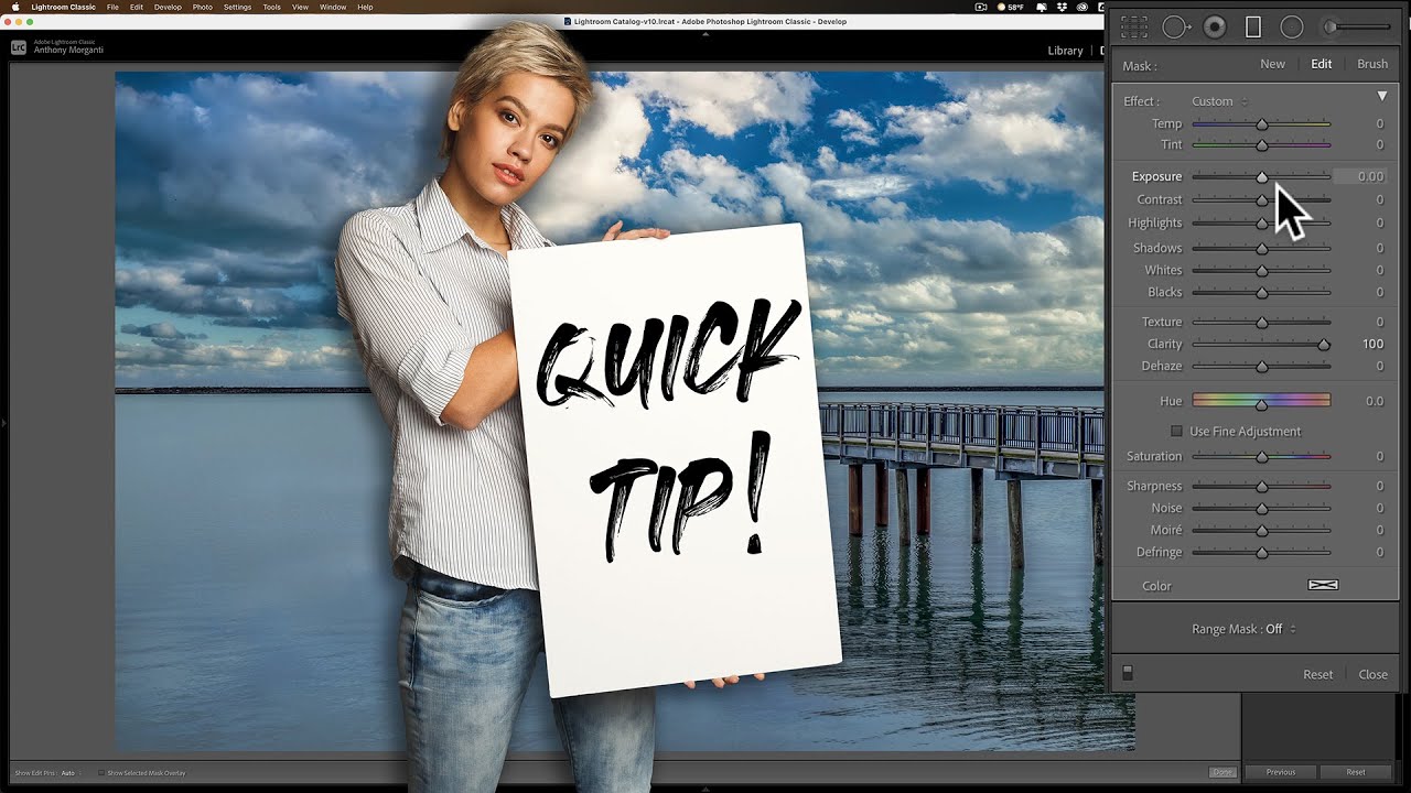 SUPER QUICK Graduated and Radial Filter TRICK in LIGHTROOM