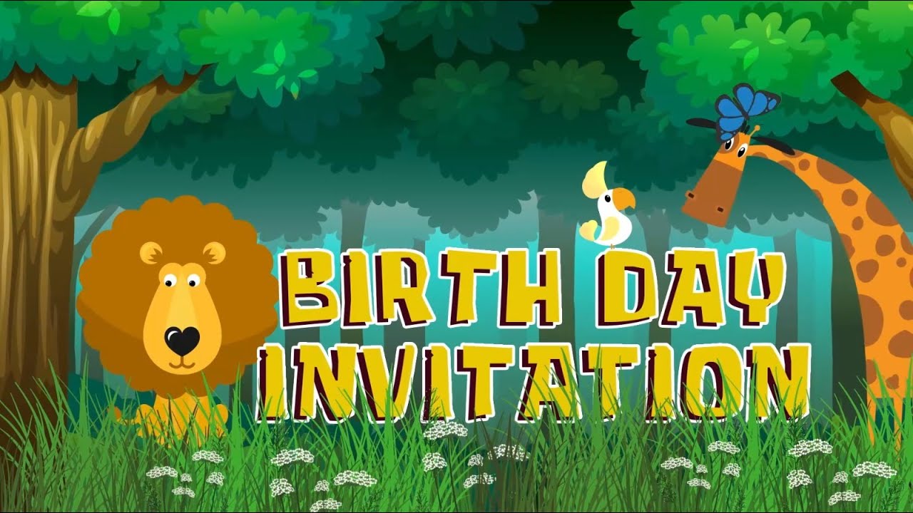 006__Free Forest Theme Birthday Invitation folder | #birthday #free