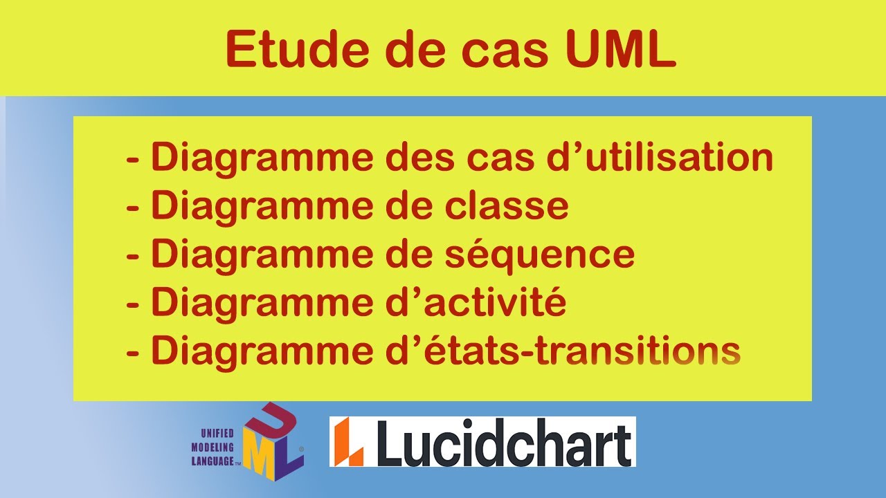 Etude de Cas UML : Réalisation de plusieurs diagrammes sur Lucidchart
