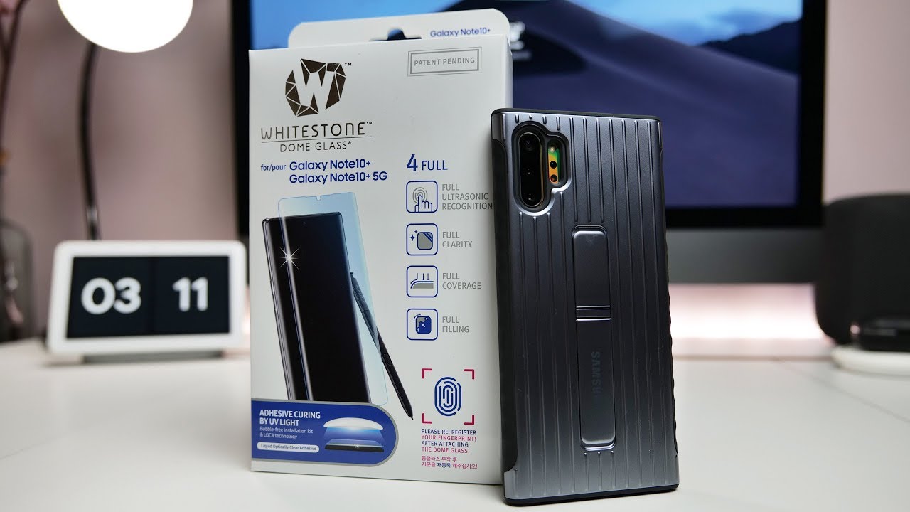 Защитное стекло Whitestone Dome для Samsung Galaxy Note 10 Plus