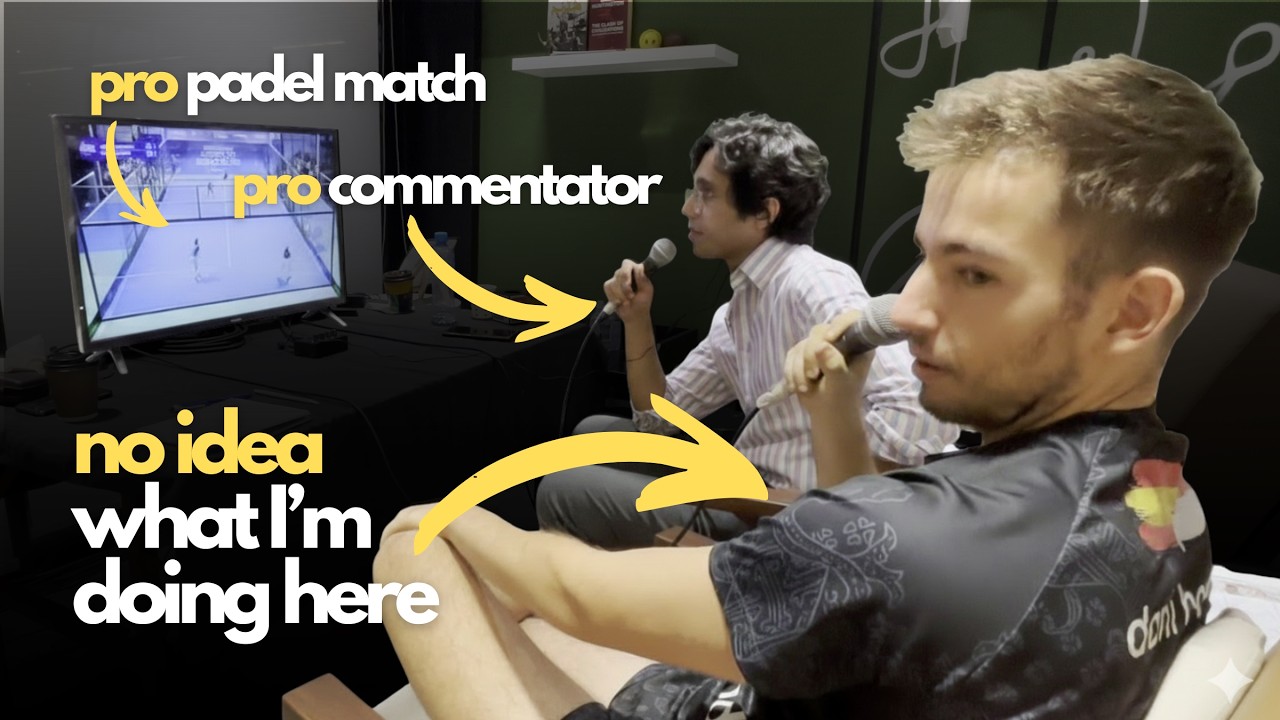 I commentated a Pro Padel Match - Padel Vlog #6 | Chapter 2/2