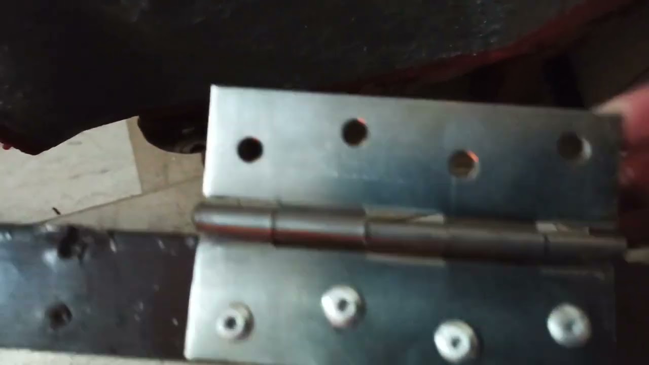 RIVETING HINGES TO ALUMINUM