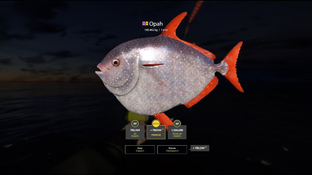 Russian Fishing 4 Trophy Opah 140kg