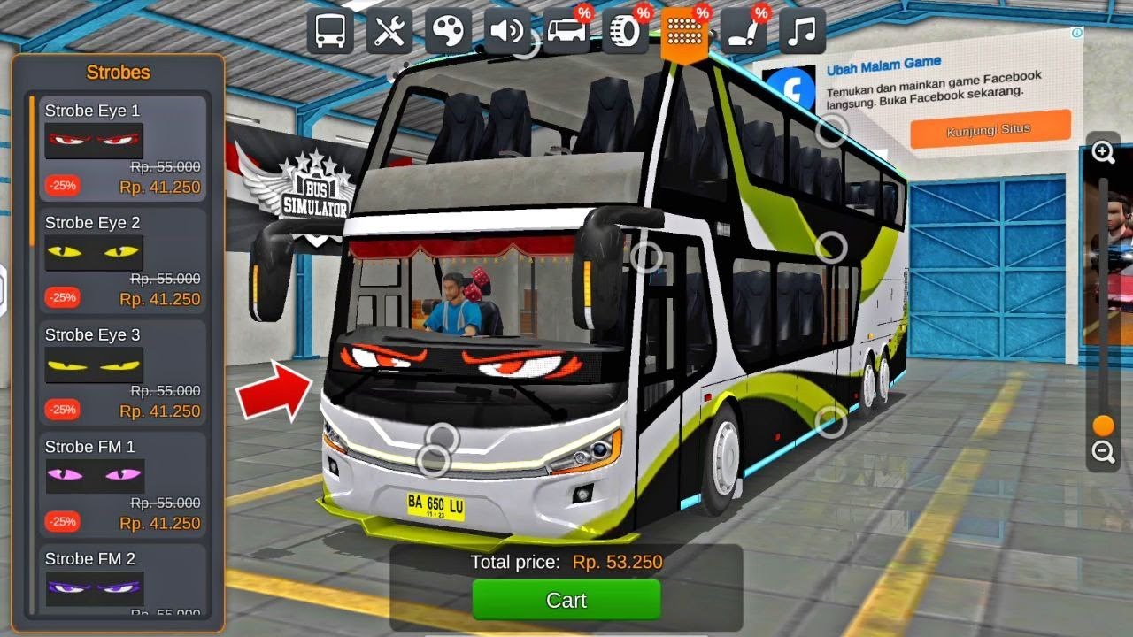 Cara Pasang Strobo Mata di BUSSID Update V. 4.4 | Gak Perlu Mod & 100% Berhasil!