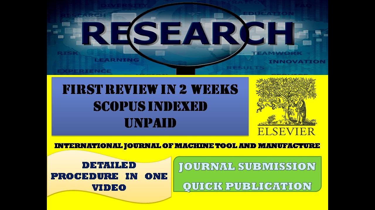 How to Select a Journal for Elsevier Publication & Detailed Procedure to submit a Manuscript.