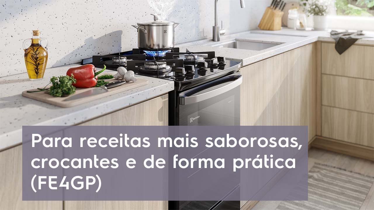 Conhe&ccedil;a o Fog&atilde;o 4 bocas Electrolux Efficient (FE4GP)