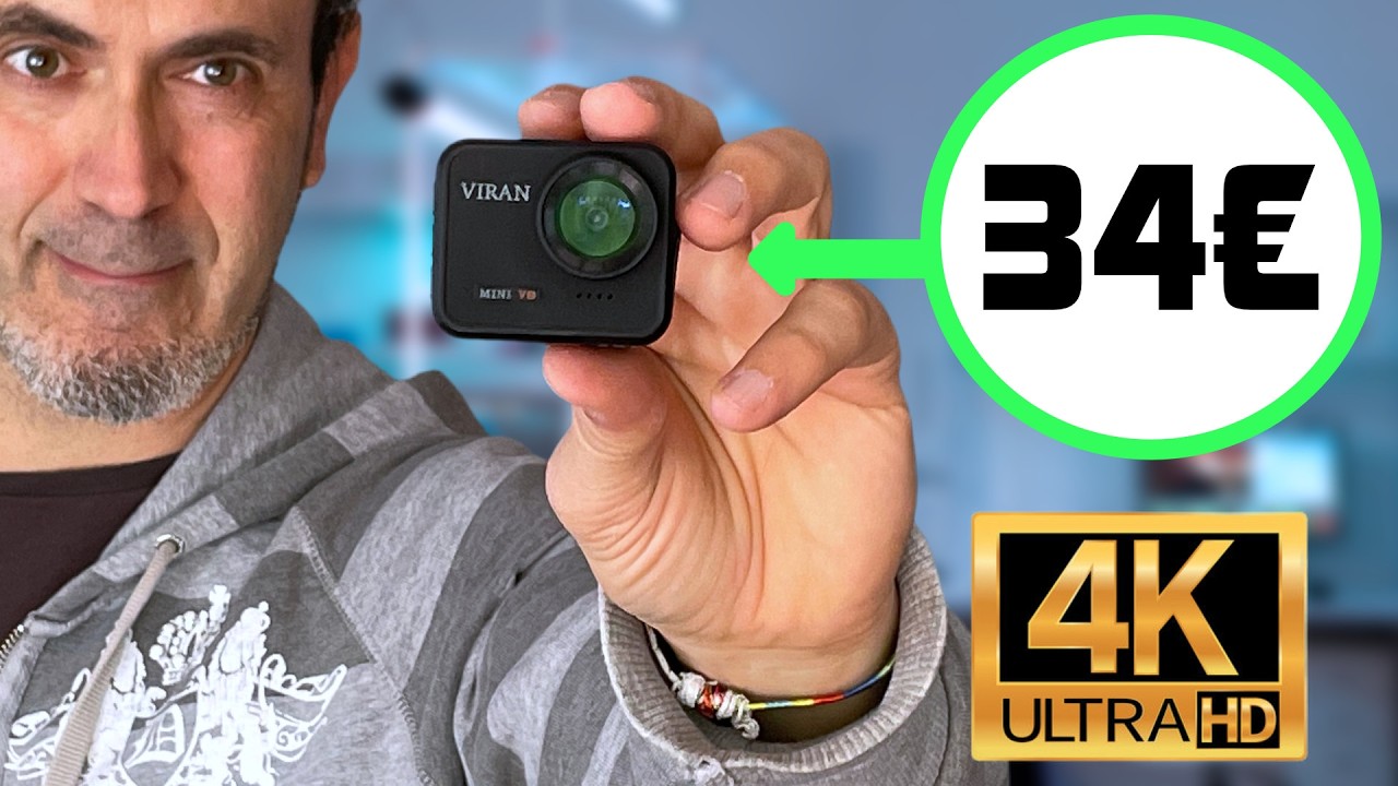 Cerco la  👉🏻 MIGLIORE 👈🏻  Action Cam Economica del 2024: Cerastes V8 4k mini Action Camera