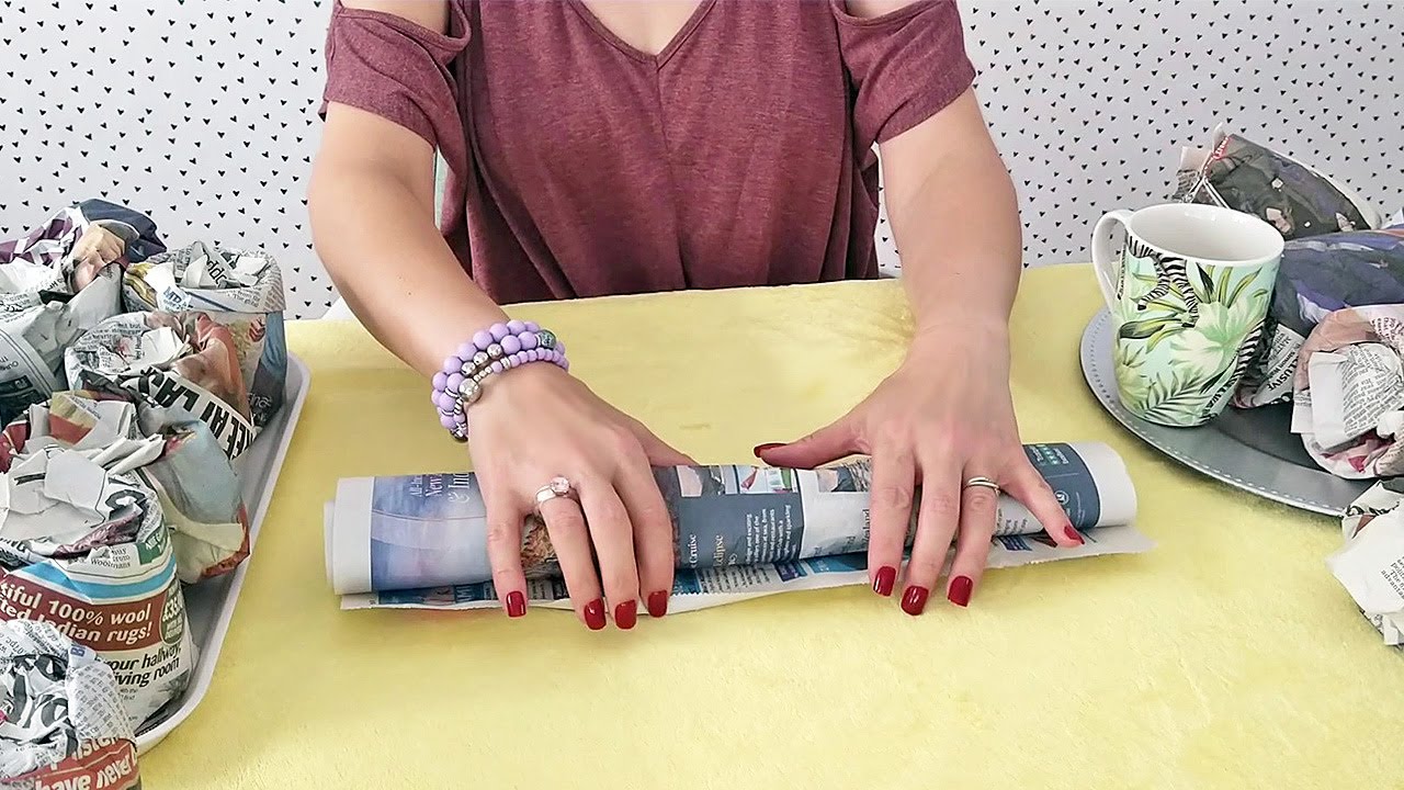 ASMR Pack With Me • I'm Wrapping Glasses & Cups In Newspaper • No Talking