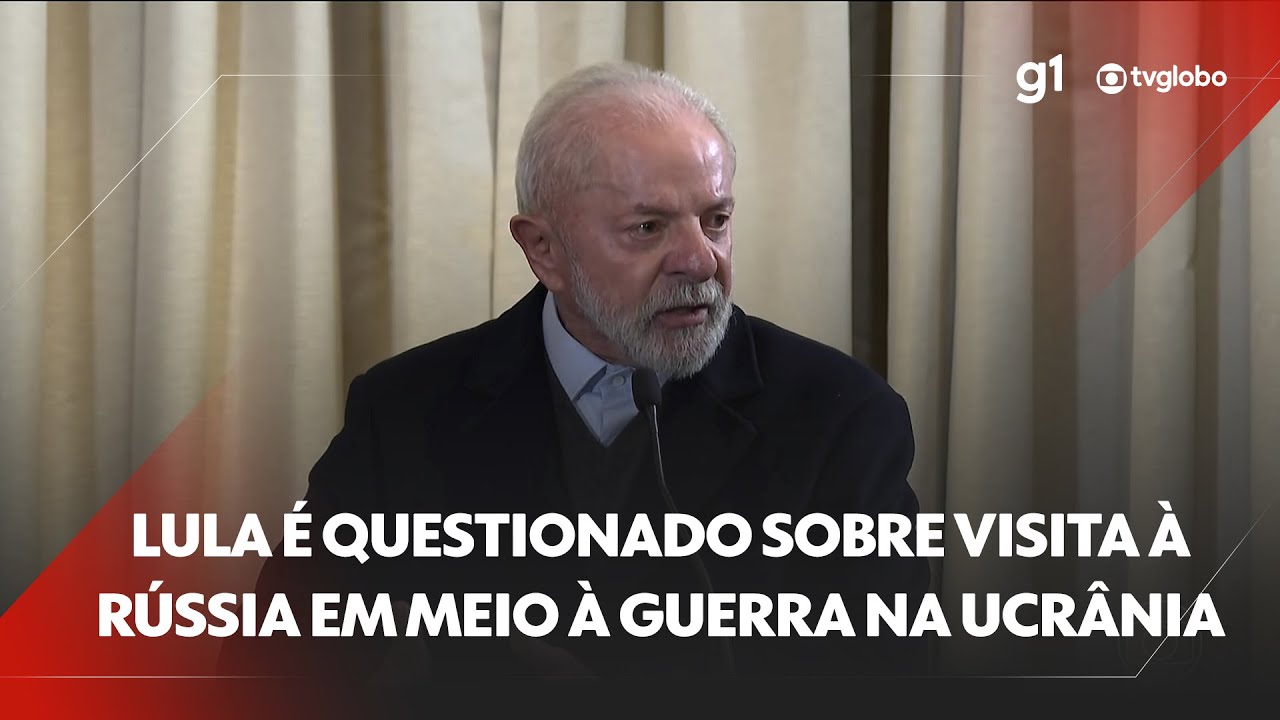 Em viagem à Rússia, Lula é questionado sobre visita oficial em meio à guerra na Ucrânia