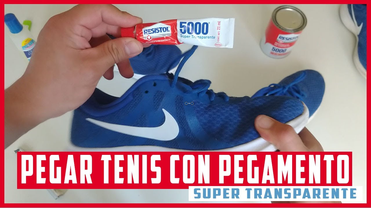 ✅ Como PEGAR mis TENIS fácil y rápido con RESISTOL 5000 super TRANSPARENTE
