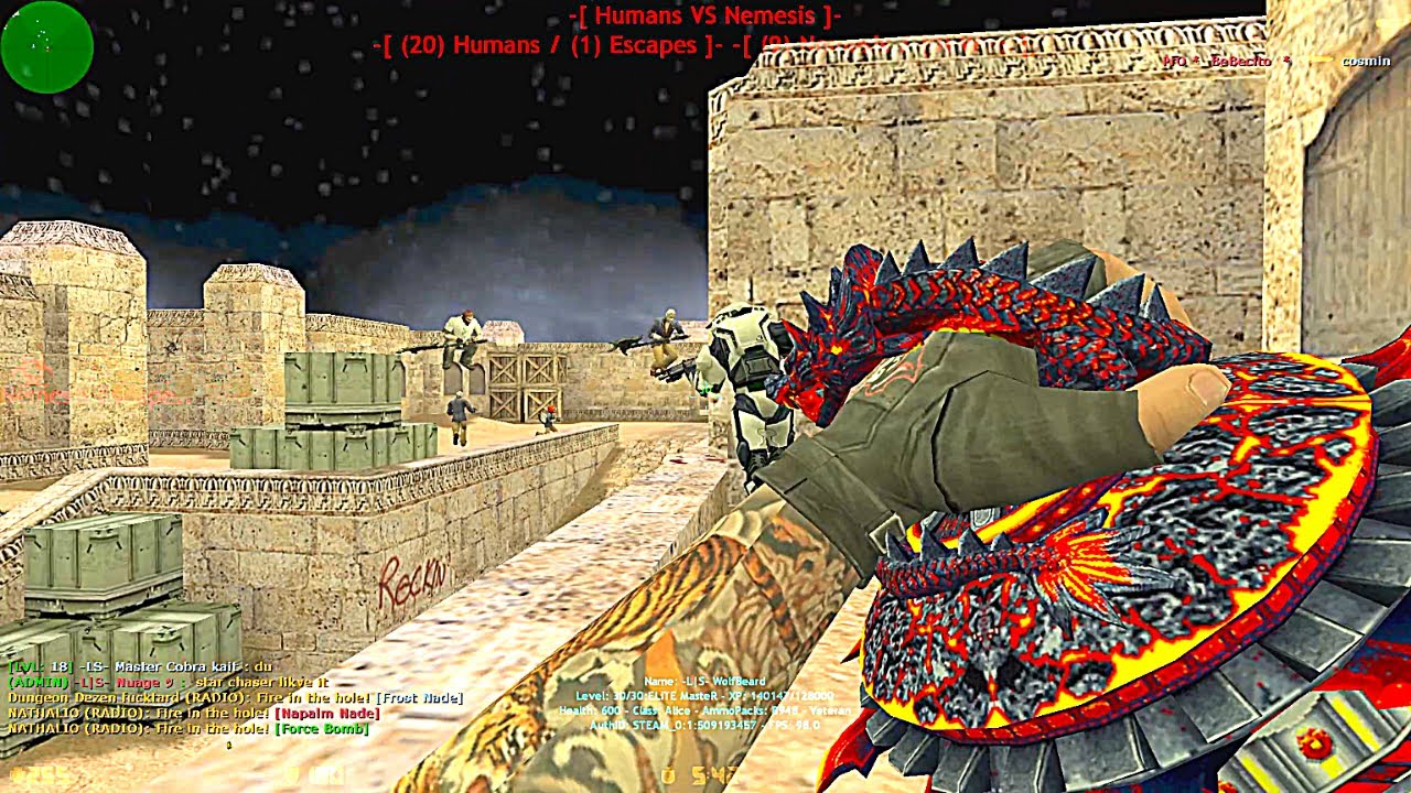 Counter-Strike 1.6: Zombie Escape Nemisis Mod - DE_DUST - LSGamerZ