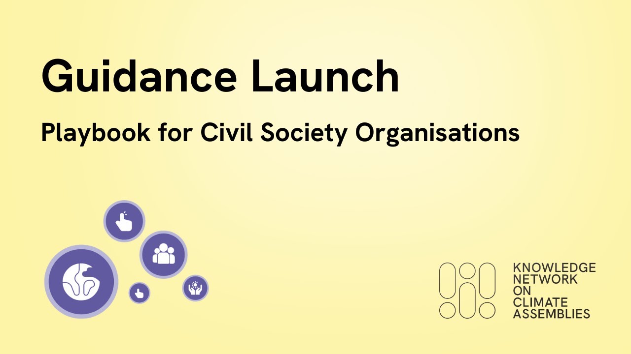 Guidance Launch: Playbook for Civil Society Organisations | KNOCA