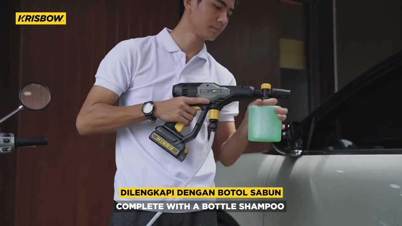 KRISBOW Cordless High Pressure Cleaner FRHPB25