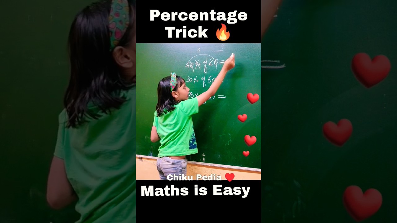 Percentage Trick 🔥 | Speed Maths| Fast Calculation Trick #viral #youtubeshorts #shorts #trending