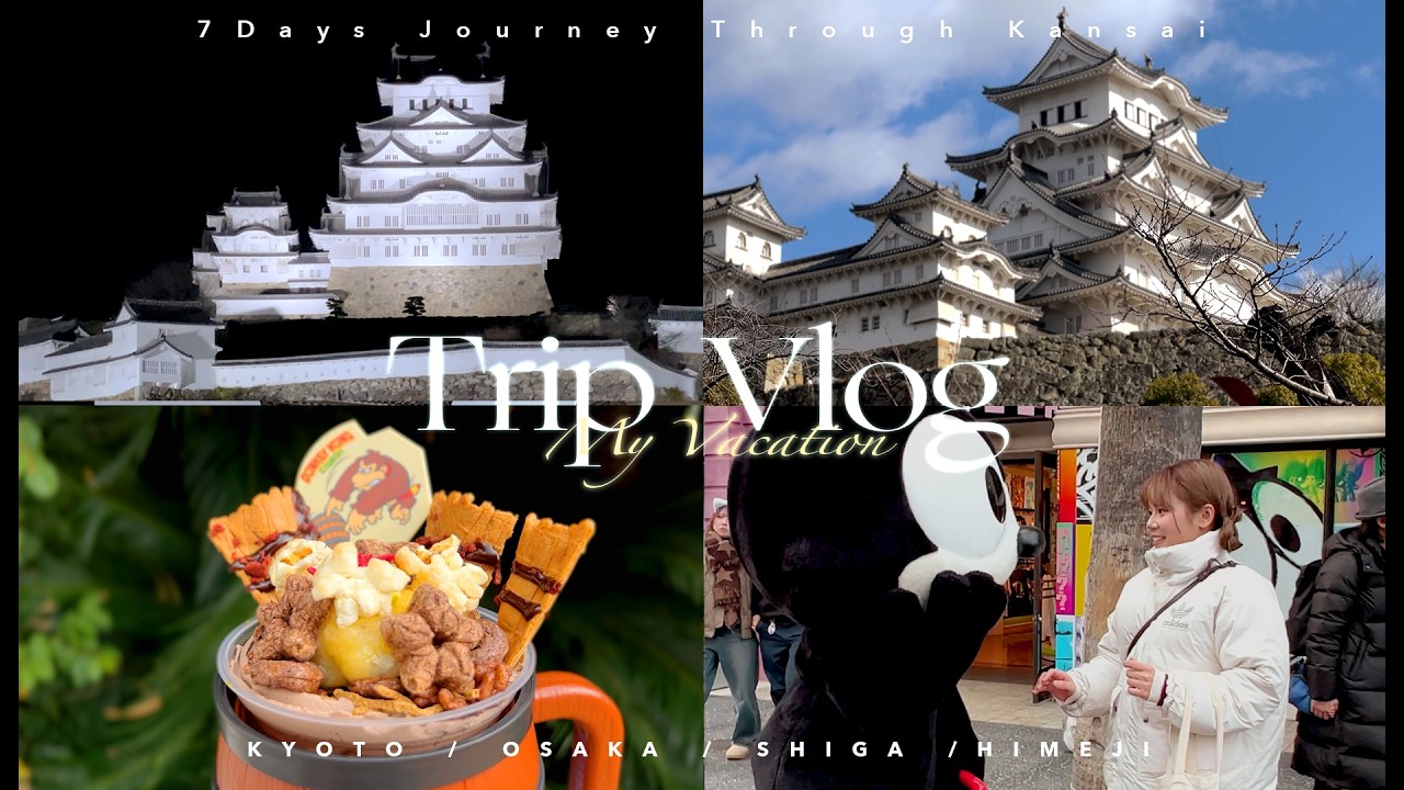 【🇯🇵關西自由行】環球影城竟然不用排隊？！、姬路城超美點燈、第一次在日本跨年✨人潮爆炸！一週玩遍關西｜ 日本旅行vlog EP.3