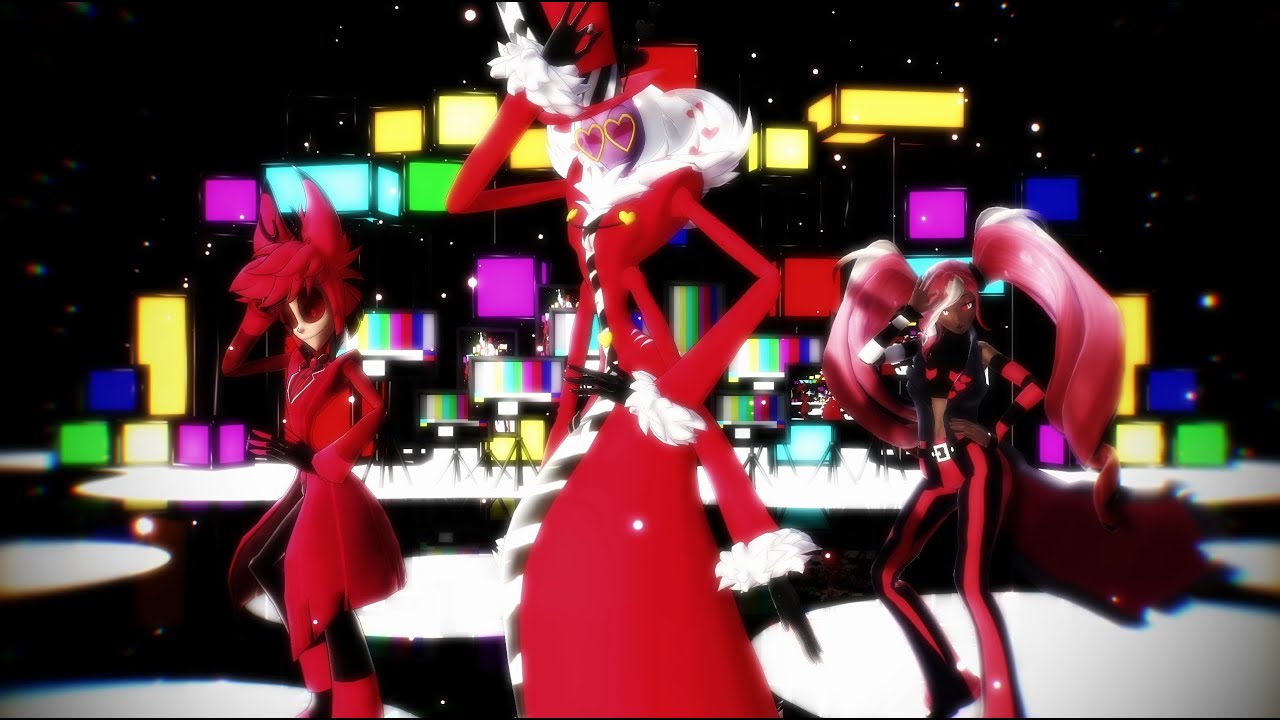 [MMD - Hazbin Hotel] Girls -- Alastor, Valentino, Velvette