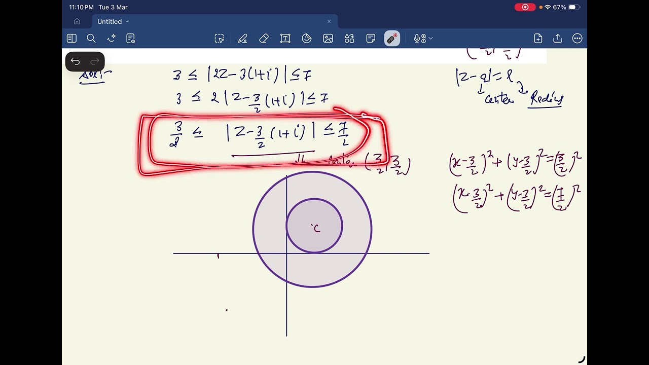 Min |z + (5+3i)/2| Given 3 ≤ |2z−3(1+i)| ≤ 7 || JEE Main 2026 | complex number 2026