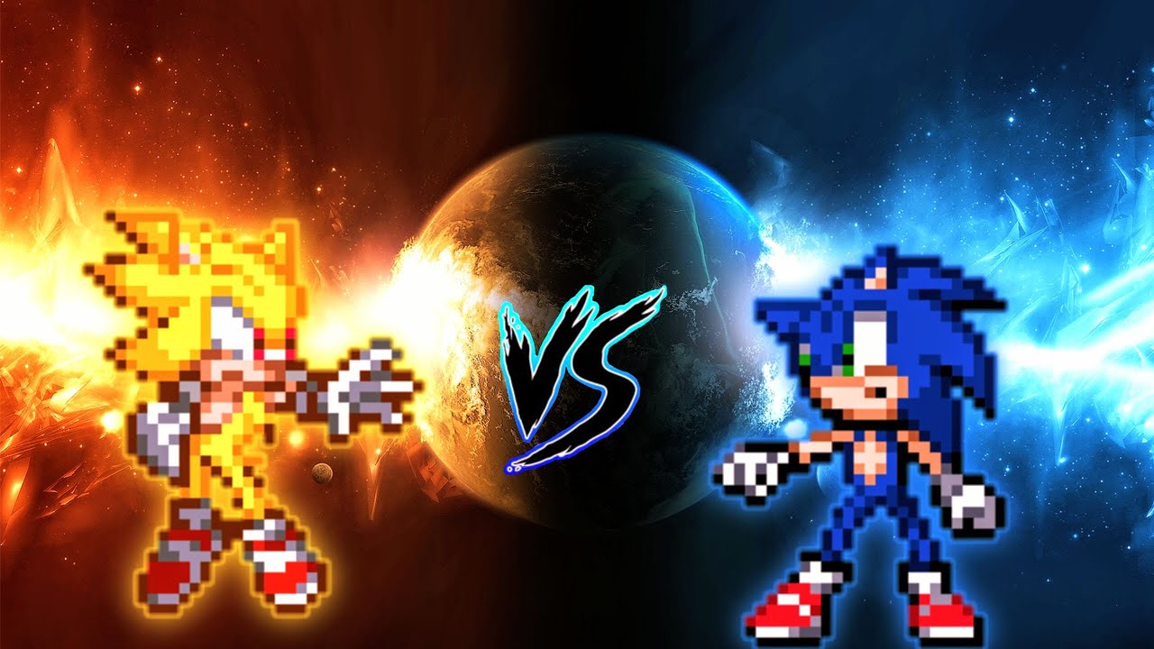 Sonic TP V2 OP(All Form)(New) VS Sonic Chaos OP(All Form) in Jump Force Mugen