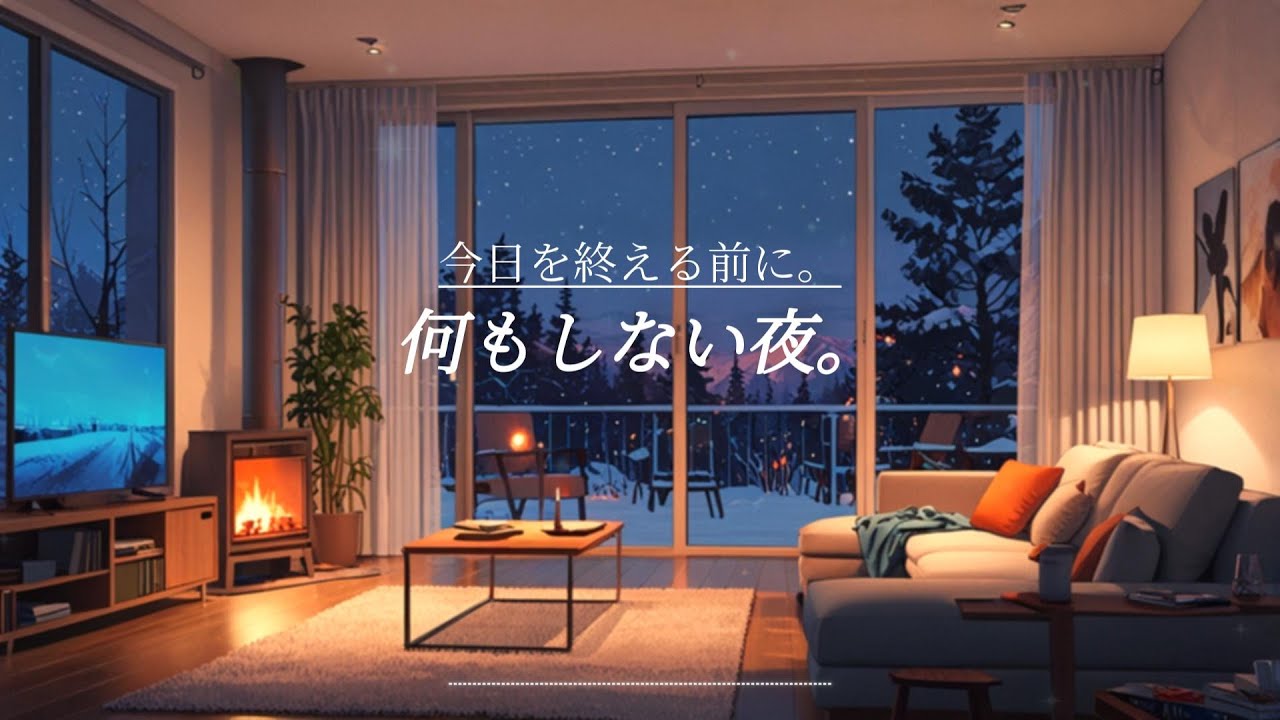 【夜の癒やしBGM】今日を終える前に、何もしない夜。｜A night of doing nothing – Gentle Guitar Lo-Fi for Relax & Focus