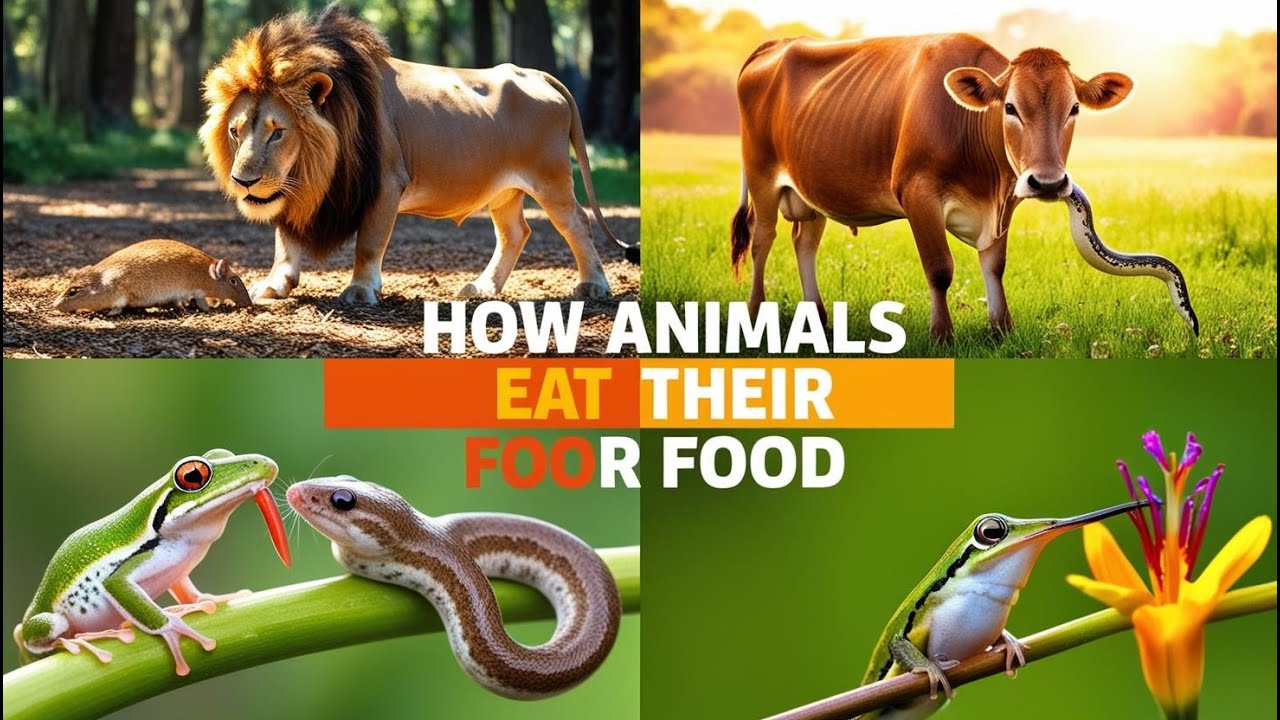 How Animals Eat Their Food | Amazing Wildlife Feeding Habits