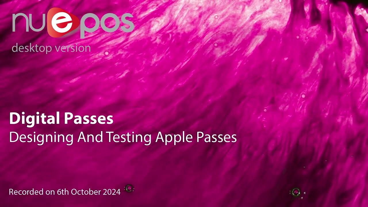 NuEPOS Digital Passes - Creating Apple Passes