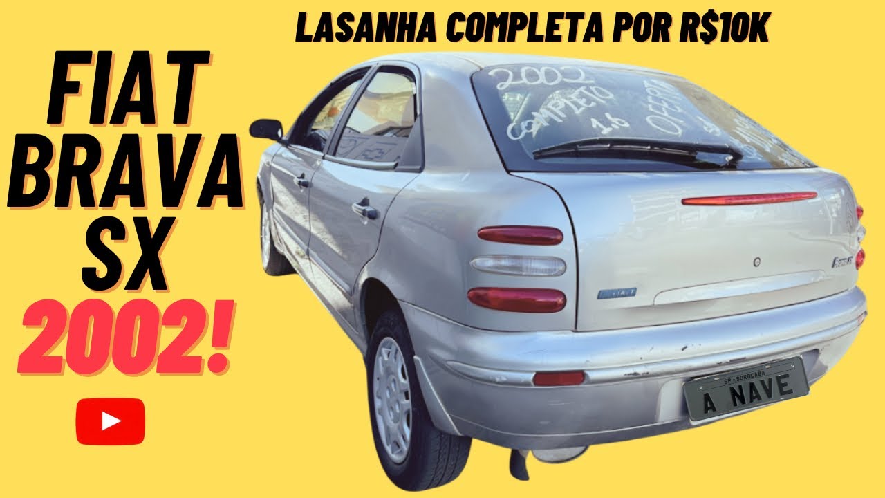 Fiat Brava SX 1.6 2002 – A Lasanha Esquecida Perfeita para Projeto!
