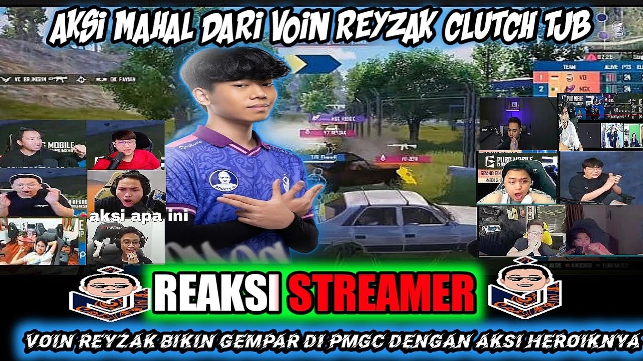 REAKSI STREAMER KAGET LIHAT AKSI VOIN REYZAK❗VOIN REYZAK UNJUK SKILL BERKELAS CLUTCH TJB DI PMGC