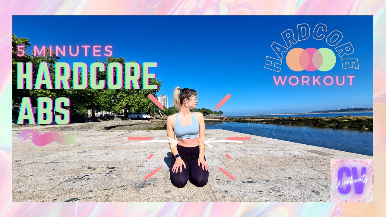 5 MIN HARDCORE ABS WORKOUT | No equipment | No rest | Outdoor view | Carla Valério