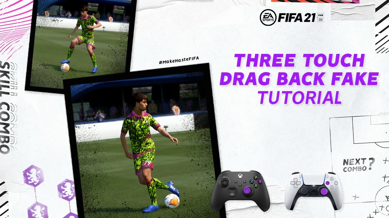 FIFA 21 | Cancelled Three Touch Roulette to Drag Back Fake | Skill Cancel Tutorial (Easy)