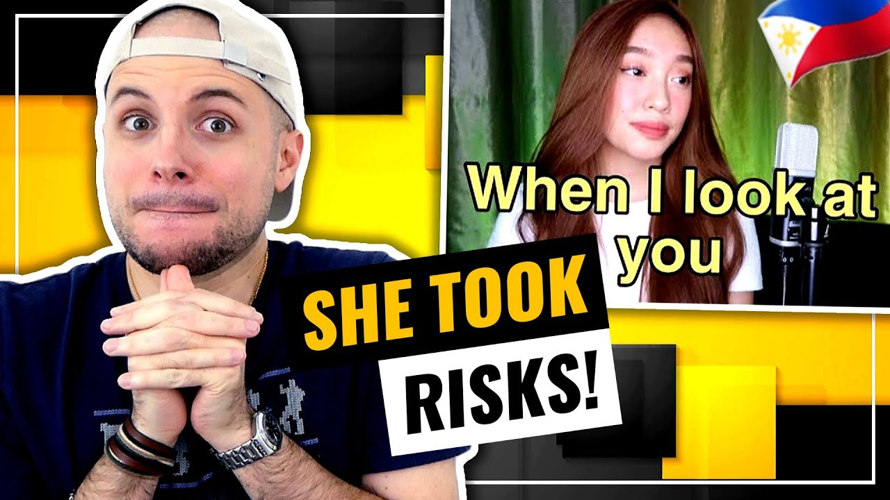 Fatima Louise - WHEN I LOOK AT YOU (Acoustic Cover) | I LOVE HER COURAGE! | HONEST REACTION