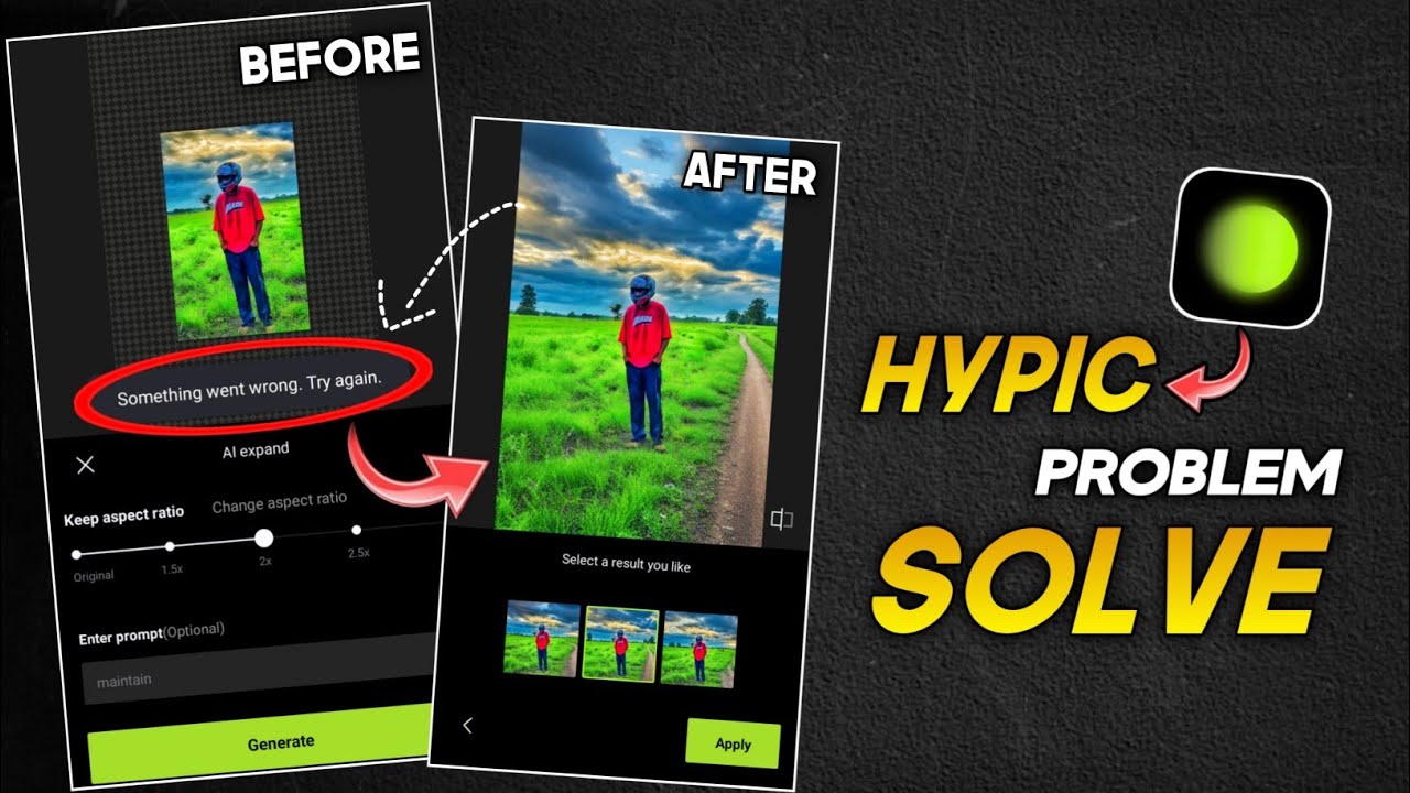 Hypic App Something Went Wrong Problem Solve | Hypic Something Went Wrong | Hypic Photo Editor
