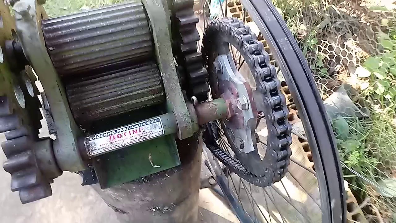 Engenho de cana manual para elétrico.