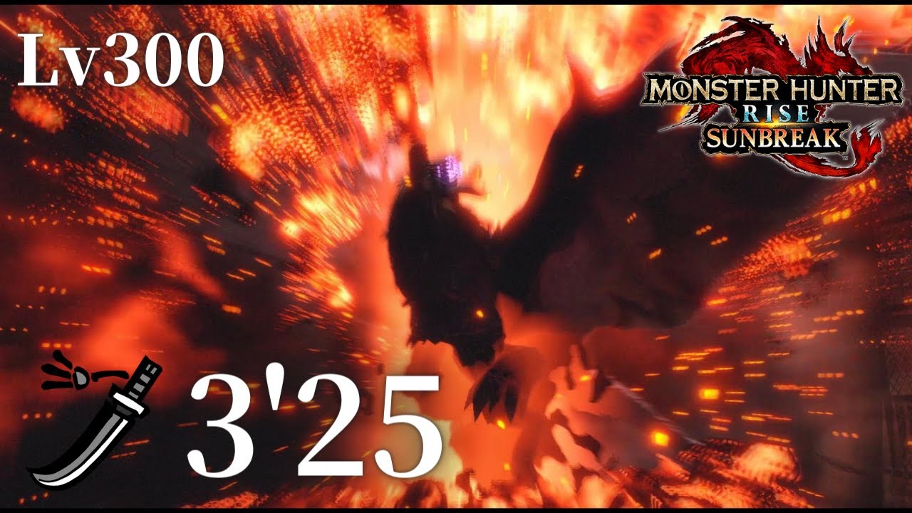 Lv300傀異克服テオ・テスカトル 太刀ソロ 3'25