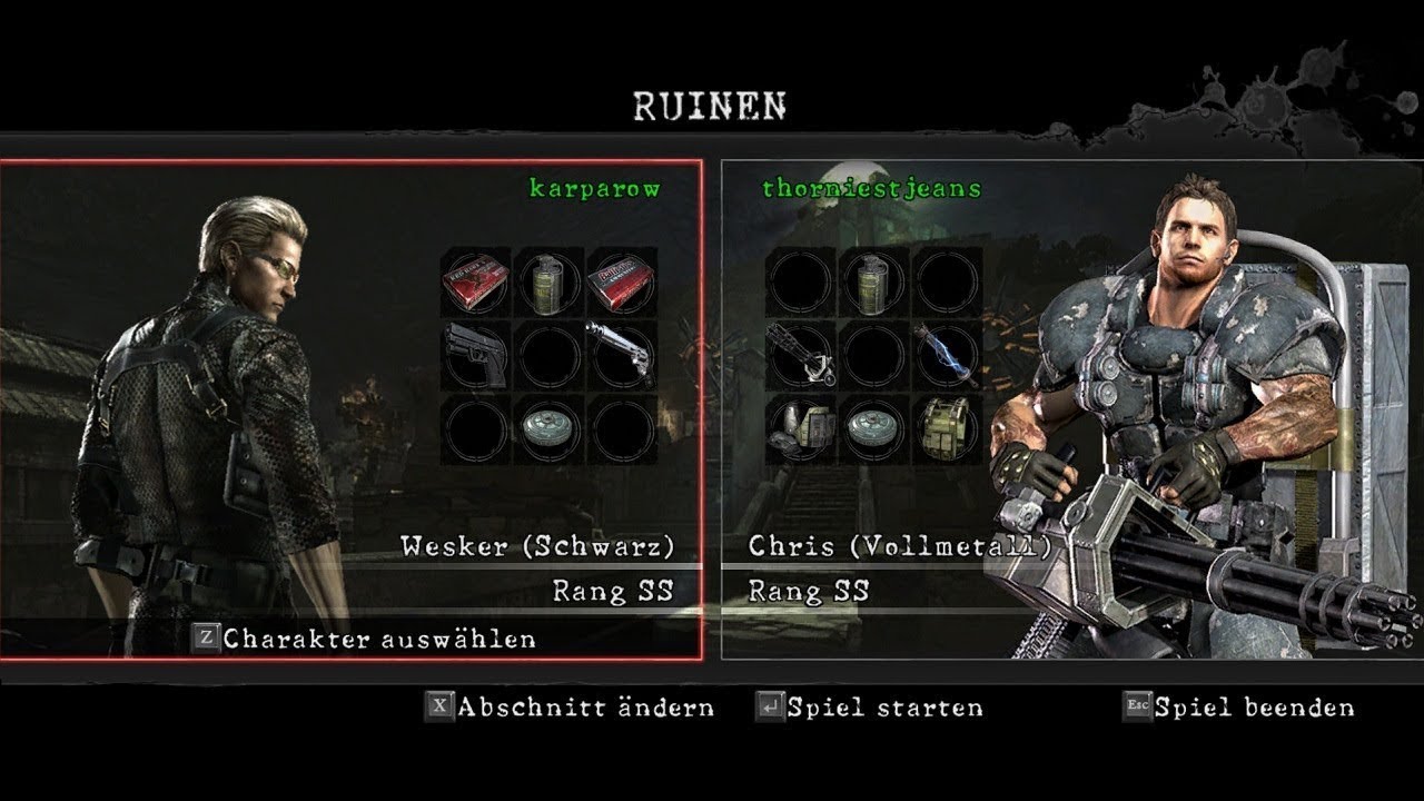Resident Evil 5 Gold Edition [PC] - Mercenaries United - Ancient Ruins DUO // (Wesker/Chris) [1501k]