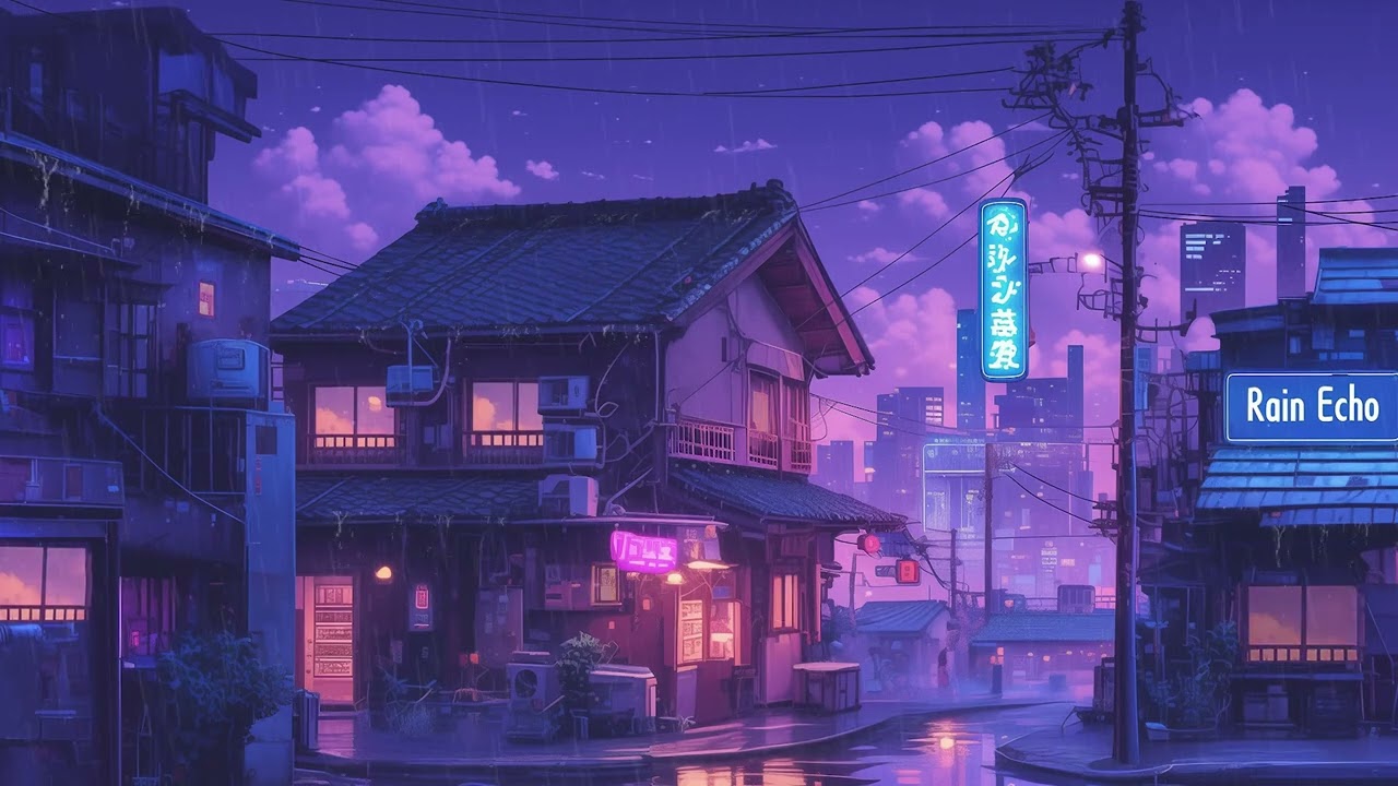 Experience Serene Rainfall and Nostalgic Lofi 💿 1980s Lofi Hip Hop Beats to relax/ focus to 🌧️