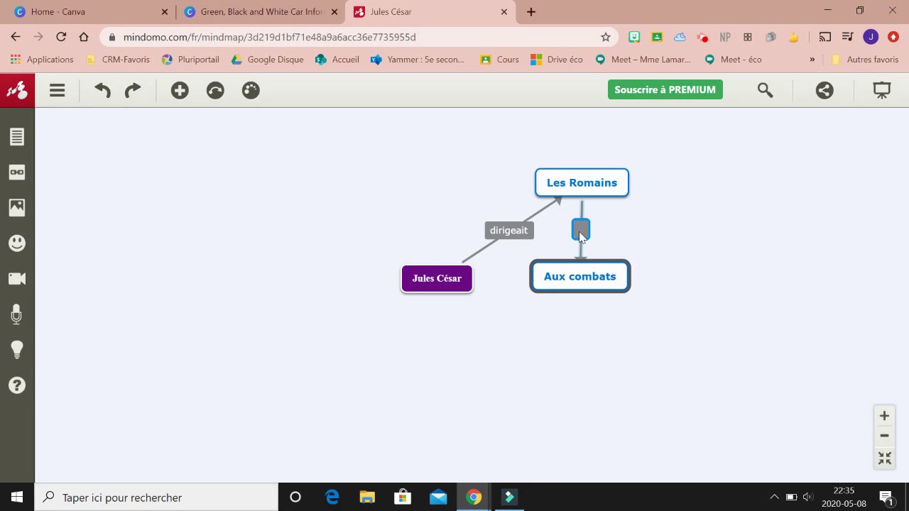 Utiliser mindomo - les bases